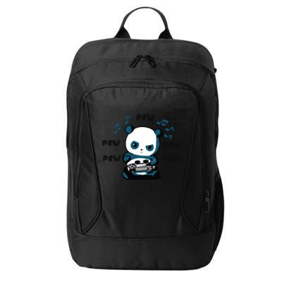 Cute Gaming Panda Pew Gamer For Boys Girls Video Game Gift Great Gift City Backpack