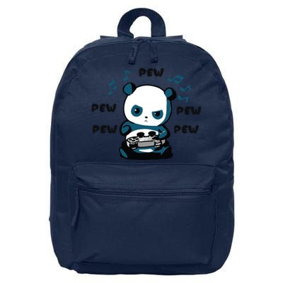 Cute Gaming Panda Pew Gamer For Boys Girls Video Game Gift Great Gift 16 in Basic Backpack