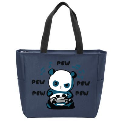 Cute Gaming Panda Pew Gamer For Boys Girls Video Game Gift Great Gift Zip Tote Bag