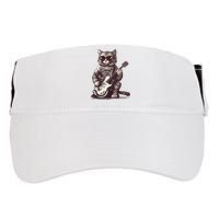 Cool Guitar Playing Cat with Glasses Band Rock Guitar Adult Drive Performance Visor