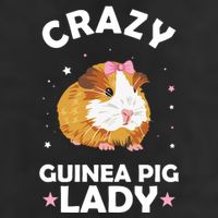 Crazy Guinea Pig Lady 7 Panel Mesh Trucker Snapback Hat