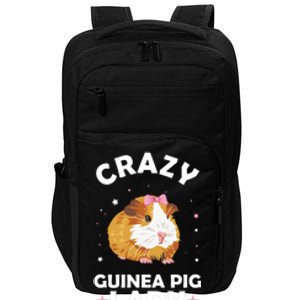 Crazy Guinea Pig Lady Impact Tech Backpack