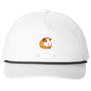 Crazy Guinea Pig Lady Snapback Five-Panel Rope Hat