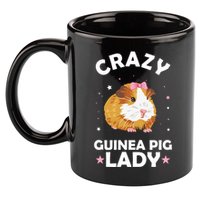 Crazy Guinea Pig Lady 11oz C Handle Ceramic Mug