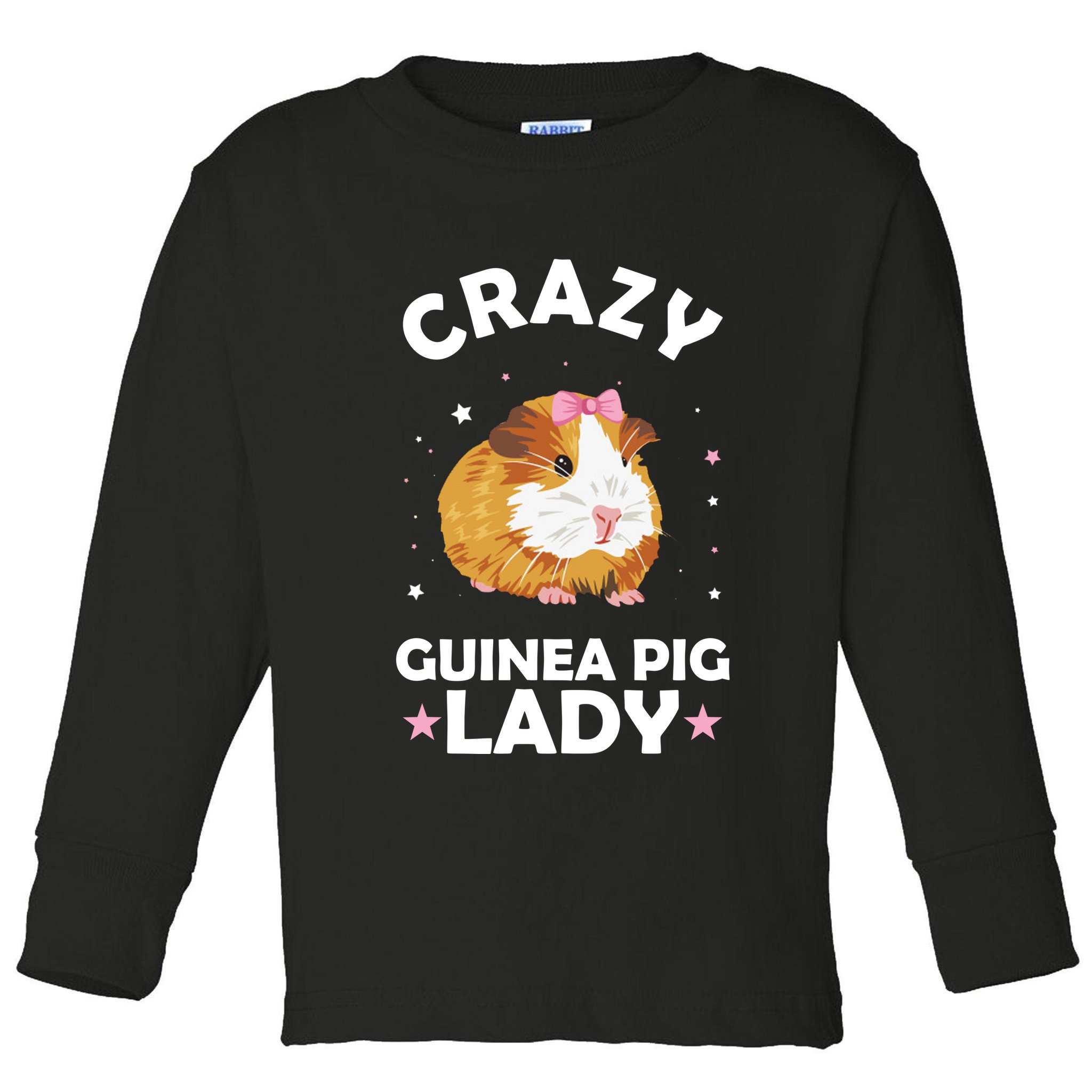 Crazy Guinea Pig Lady Toddler Long Sleeve Shirt