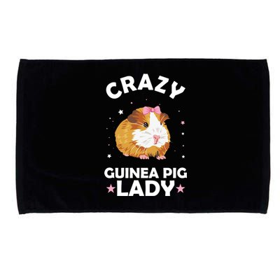 Crazy Guinea Pig Lady Microfiber Hand Towel