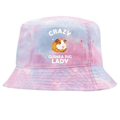 Crazy Guinea Pig Lady Tie-Dyed Bucket Hat