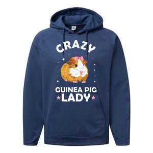 Crazy Guinea Pig Lady Performance Fleece Hoodie