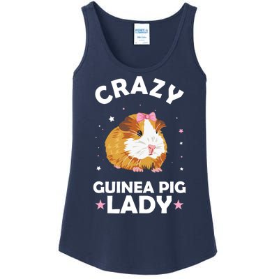 Crazy Guinea Pig Lady Ladies Essential Tank