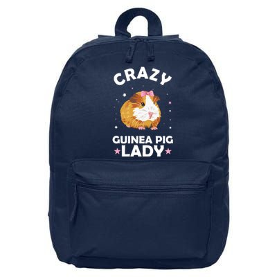 Crazy Guinea Pig Lady 16 in Basic Backpack