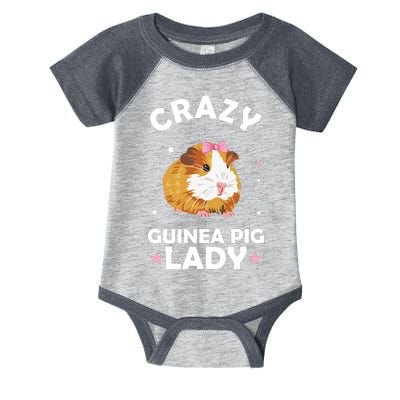 Crazy Guinea Pig Lady Infant Baby Jersey Bodysuit