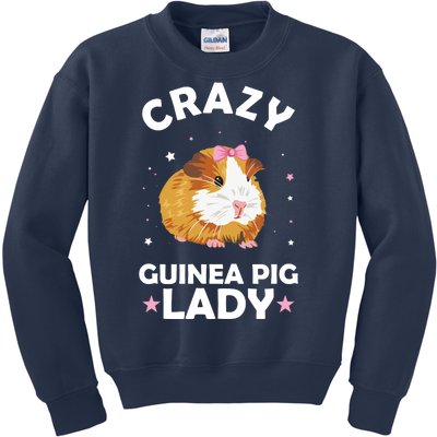 Crazy Guinea Pig Lady Kids Sweatshirt