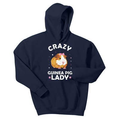 Crazy Guinea Pig Lady Kids Hoodie