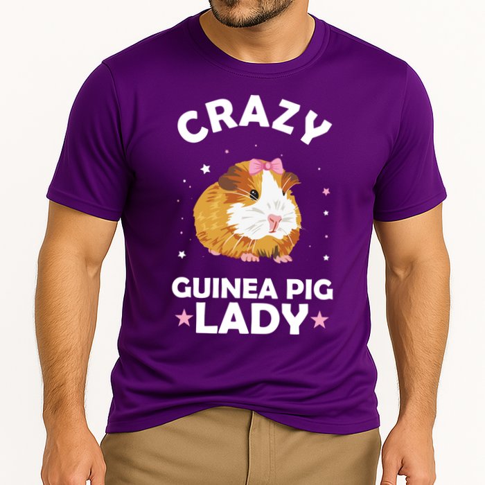 Crazy Guinea Pig Lady Cooling Performance Crew T-Shirt