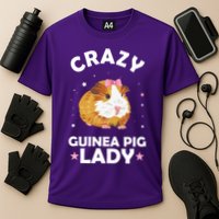 Crazy Guinea Pig Lady Cooling Performance Crew T-Shirt