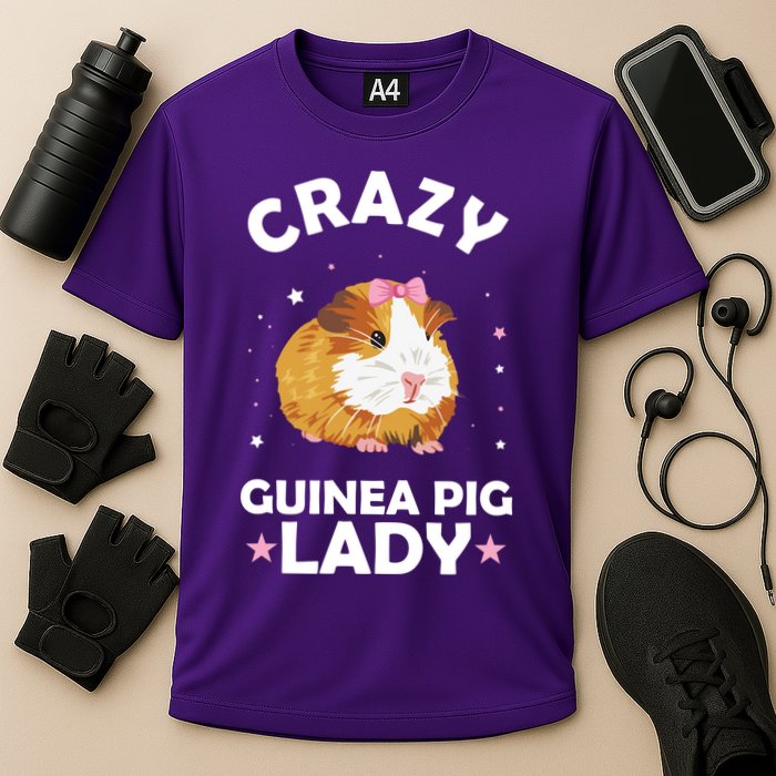 Crazy Guinea Pig Lady Cooling Performance Crew T-Shirt