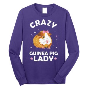 Crazy Guinea Pig Lady Long Sleeve Shirt