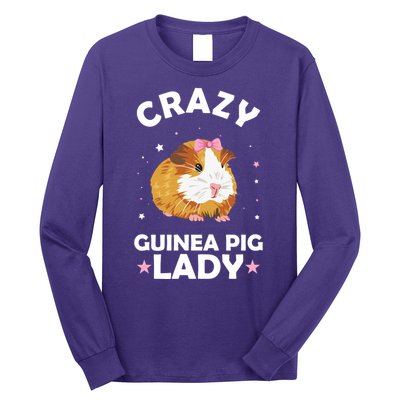 Crazy Guinea Pig Lady Long Sleeve Shirt