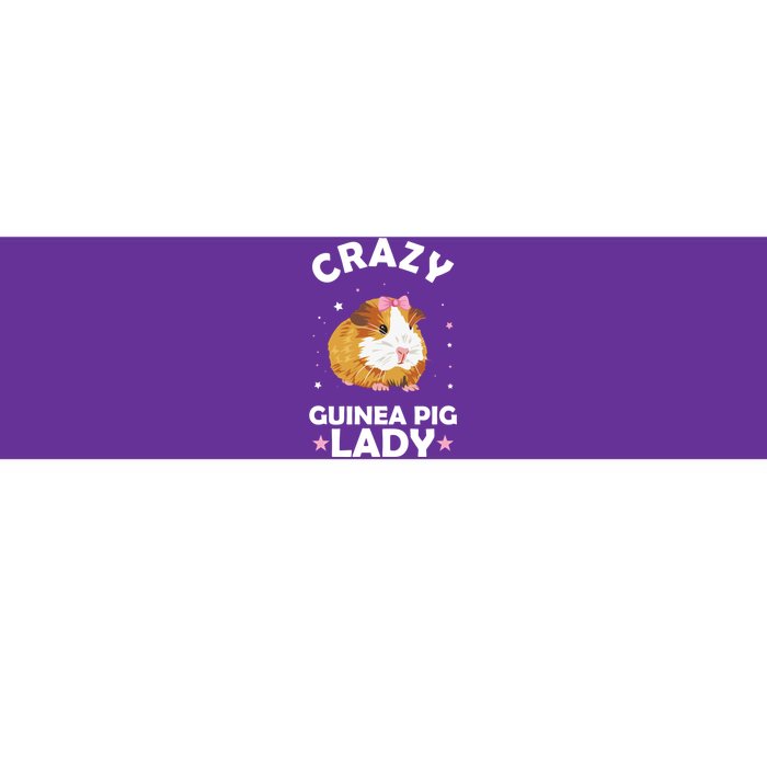 Crazy Guinea Pig Lady Bumper Sticker