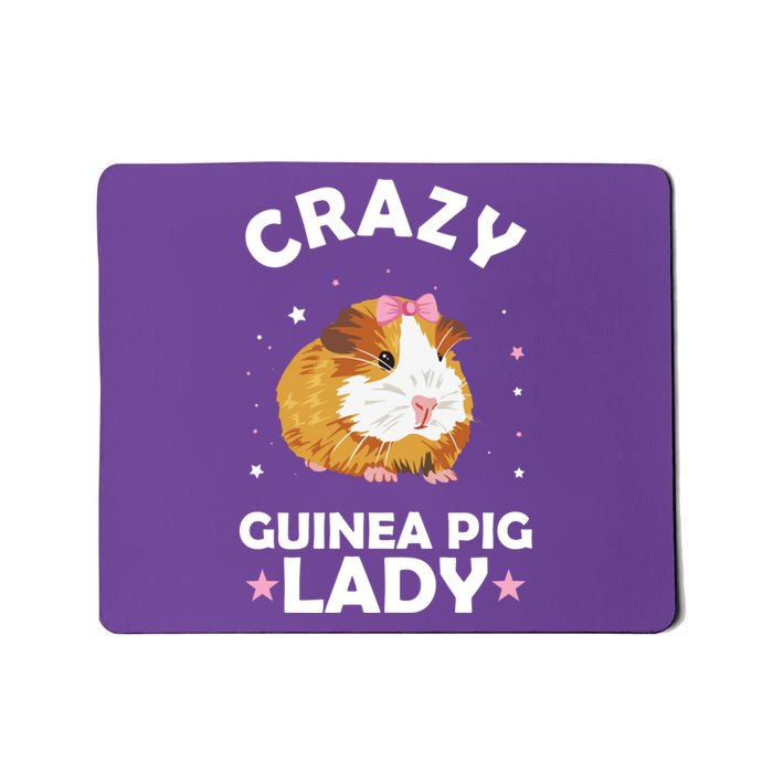 Crazy Guinea Pig Lady Mousepad