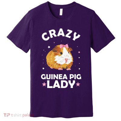 Crazy Guinea Pig Lady Premium T-Shirt