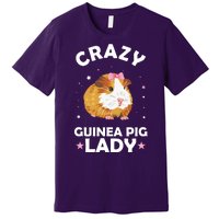 Crazy Guinea Pig Lady Premium T-Shirt