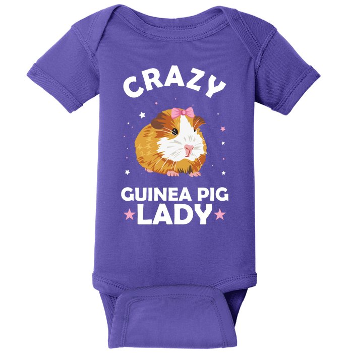 Crazy Guinea Pig Lady Baby Bodysuit