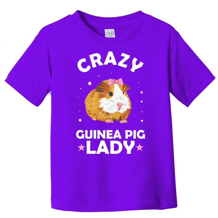 Crazy Guinea Pig Lady Toddler T-Shirt