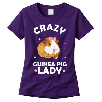 Crazy Guinea Pig Lady Womens T-Shirt