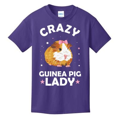 Crazy Guinea Pig Lady Kids T-Shirt