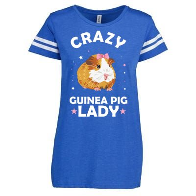 Crazy Guinea Pig Lady Enza Ladies Jersey Football T-Shirt