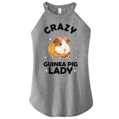 Crazy Guinea Pig Lady Women's Perfect Tri Rocker Tank