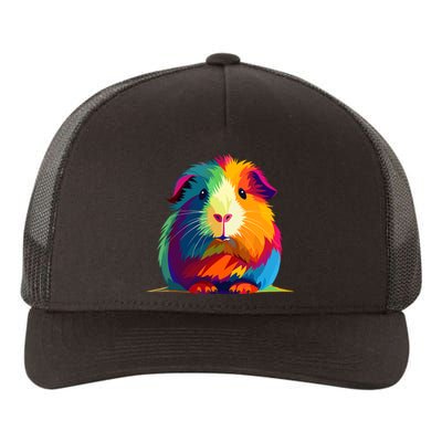 Cute Guinea Pig Rainbow Design For Guinea Pig Lovers Yupoong Adult 5-Panel Trucker Hat