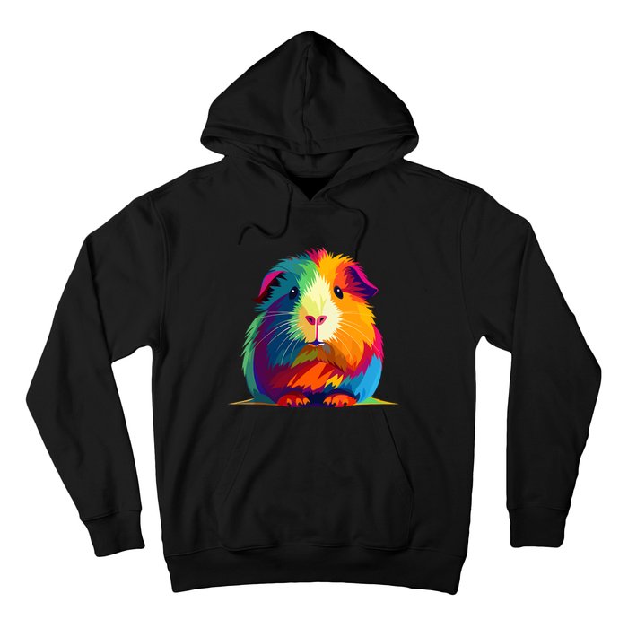 Cute Guinea Pig Rainbow Design For Guinea Pig Lovers Hoodie