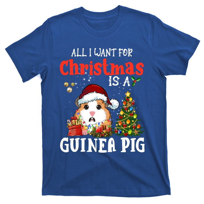 Cute Guinea Pig Christmas All I Want For Xmas Guinea Gift T-Shirt