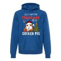 Cute Guinea Pig Christmas All I Want For Xmas Guinea Gift Premium Hoodie