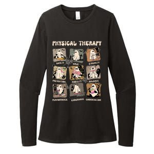 Cute Ghost Physical Therapy PT Physical Therapist Halloween Womens CVC Long Sleeve Shirt