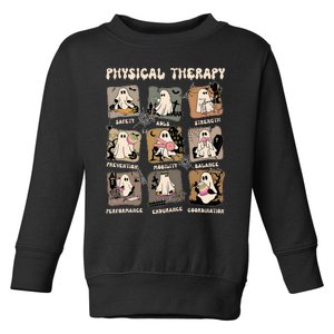 Cute Ghost Physical Therapy PT Physical Therapist Halloween Toddler Sweatshirt