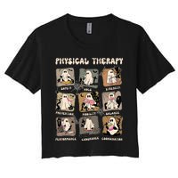 Cute Ghost Physical Therapy PT Physical Therapist Halloween Women's Crop Top Tee