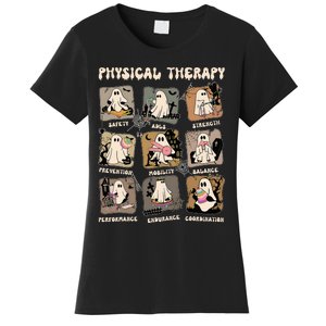 Cute Ghost Physical Therapy PT Physical Therapist Halloween Women's T-Shirt