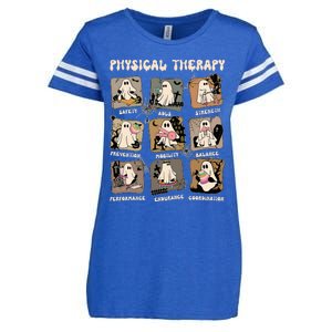 Cute Ghost Physical Therapy PT Physical Therapist Halloween Enza Ladies Jersey Football T-Shirt