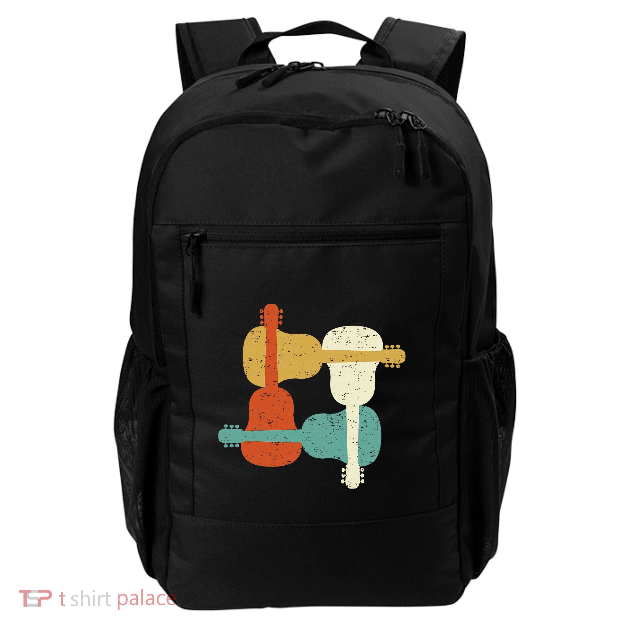 Classical Guitar Player Guitar Classical I Retro Daily Commute Backpack