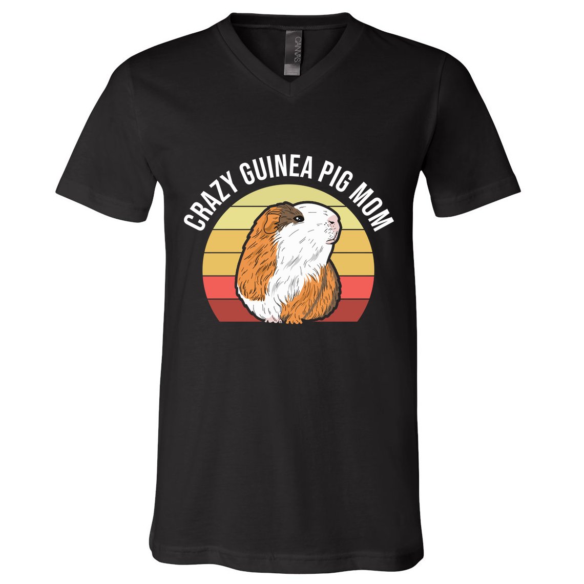 Crazy Guinea Pig Mom V-Neck T-Shirt