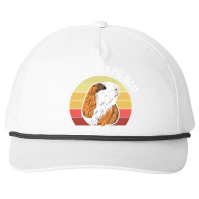 Crazy Guinea Pig Mom Snapback Five-Panel Rope Hat