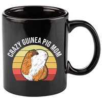 Crazy Guinea Pig Mom 11oz C Handle Ceramic Mug