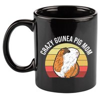 Crazy Guinea Pig Mom 11oz C Handle Ceramic Mug