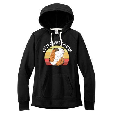 Crazy Guinea Pig Mom Women's Fleece Hoodie