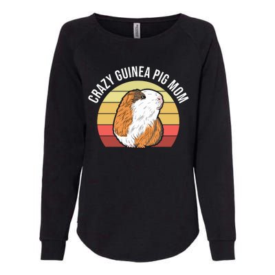 Crazy Guinea Pig Mom Womens California Wash Sweatshirt