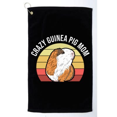 Crazy Guinea Pig Mom Platinum Collection Golf Towel