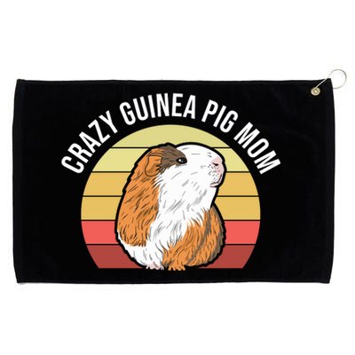 Crazy Guinea Pig Mom Grommeted Golf Towel